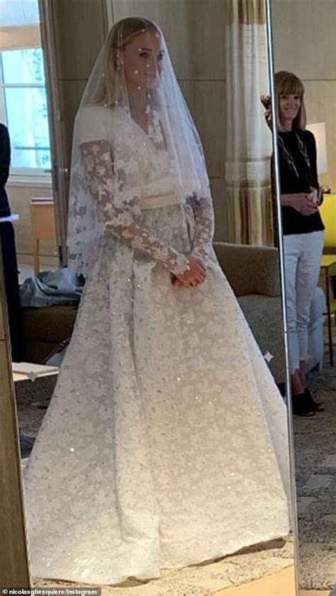 sophie turner wedding dress